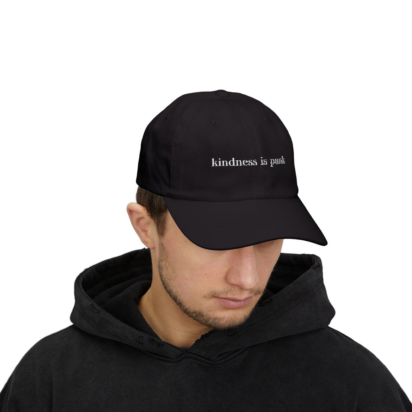 Kindness Is Punk Embroidered Dad Cap