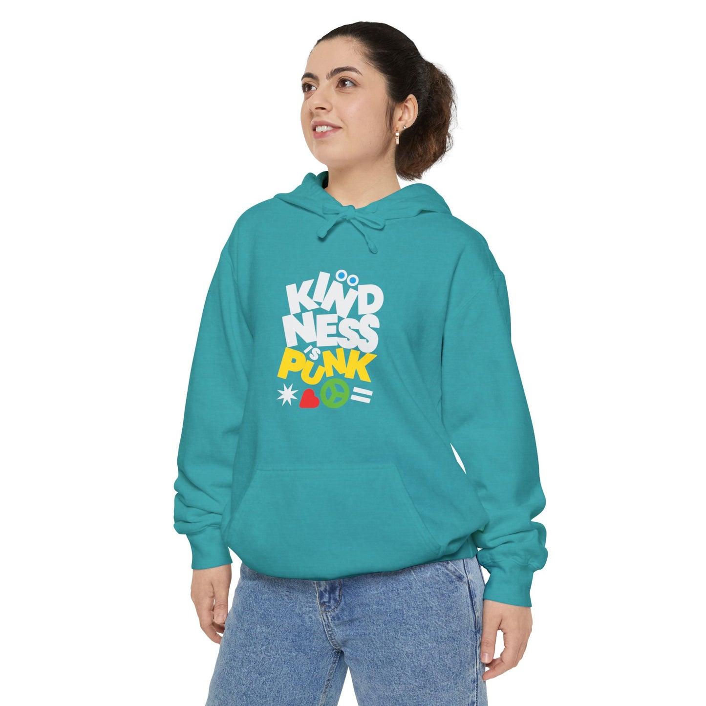 Peace, Love, and Punk Hoodie - by Favio Moreno