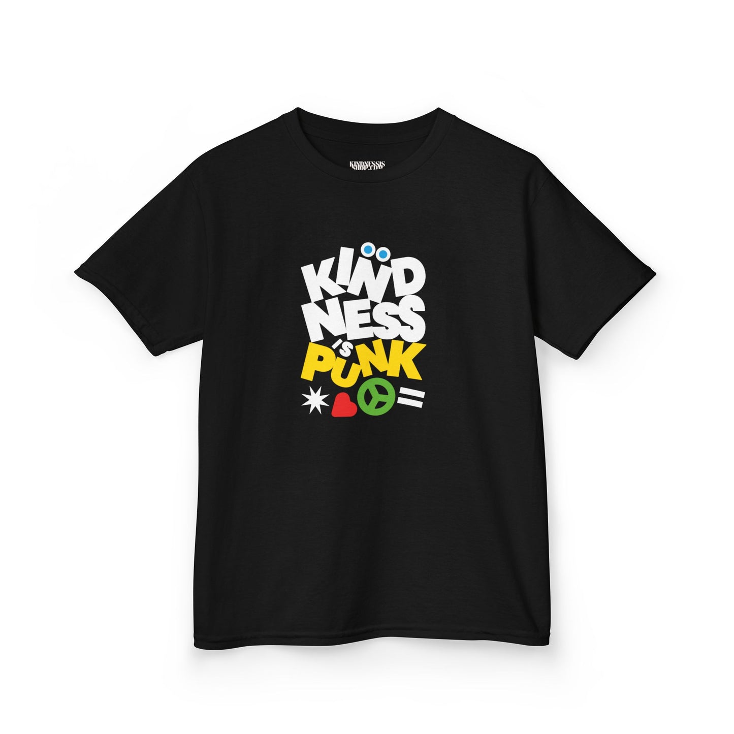 Peace, Love, and Punk Kid's T-shirt - by Favio Moreno
