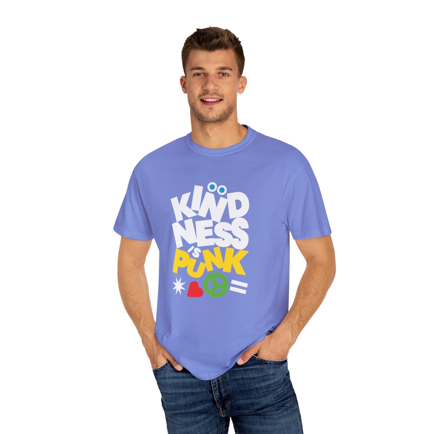 Peace, Love, and Punk T-shirt by Favio Moreno