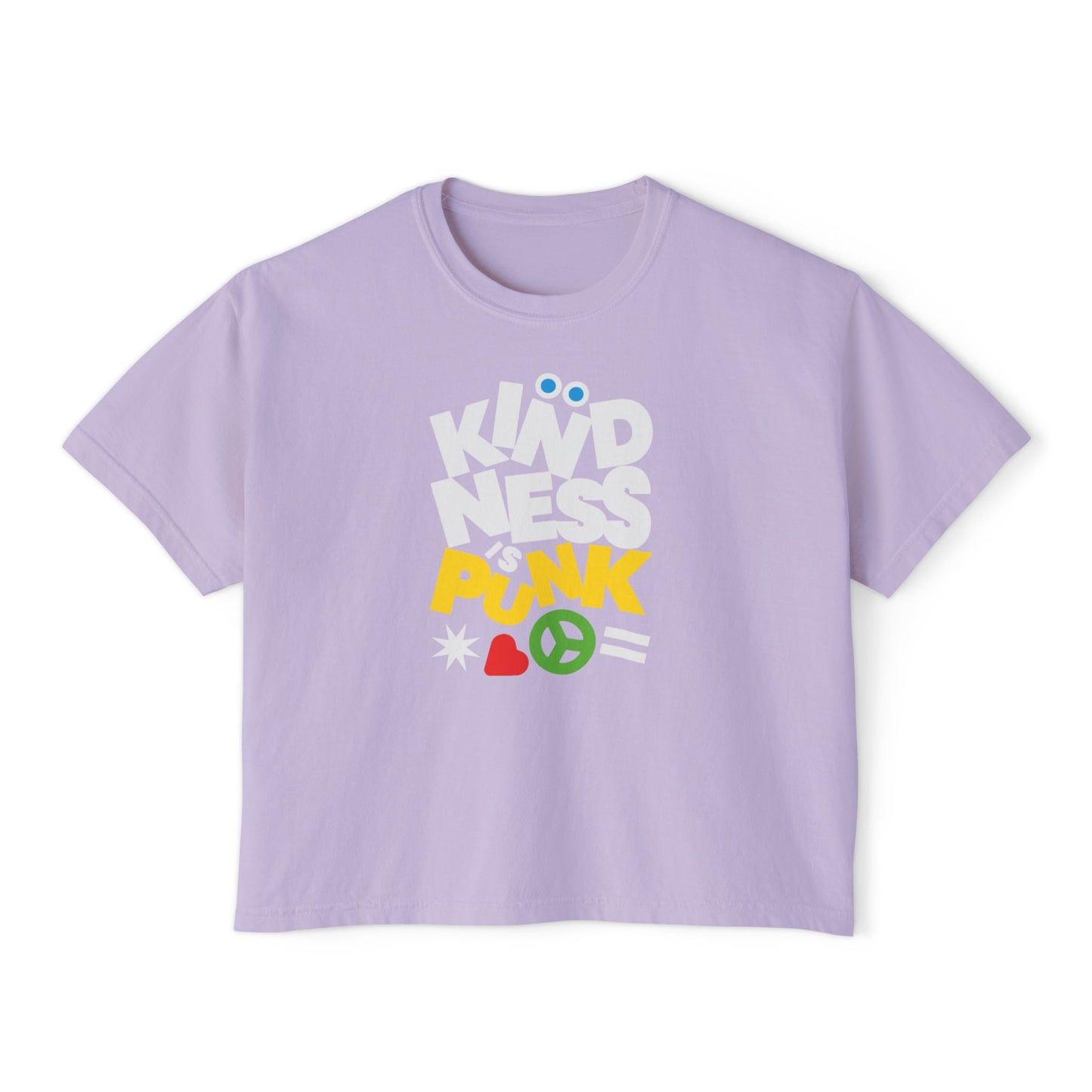 Peace, Love, and Punk Women's Boxy Tee by Favio Moreno