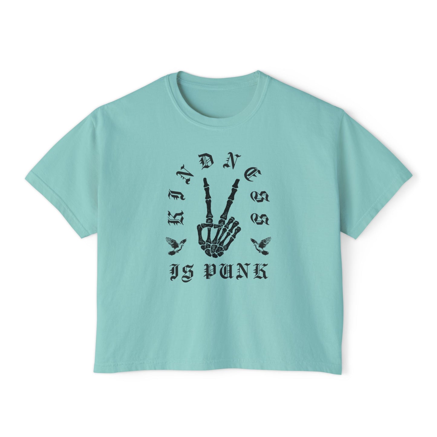Gothic Dove Kindness - Women's Boxy Tee by Favio Moreno