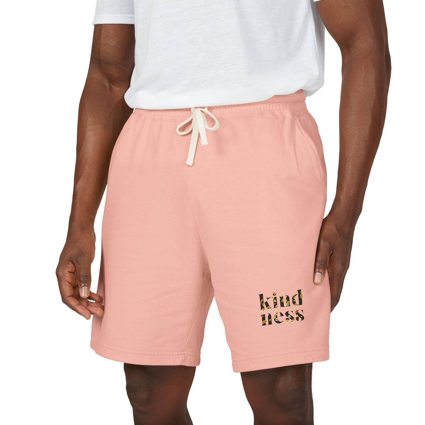Kindness Fleece Sweat Shorts — Lightweight Garment-Dyed Lounge Shorts