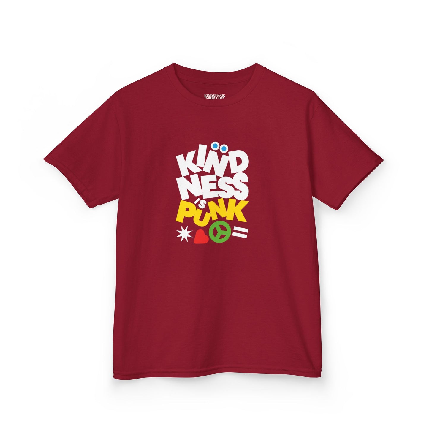 Peace, Love, and Punk Kid's T-shirt - by Favio Moreno