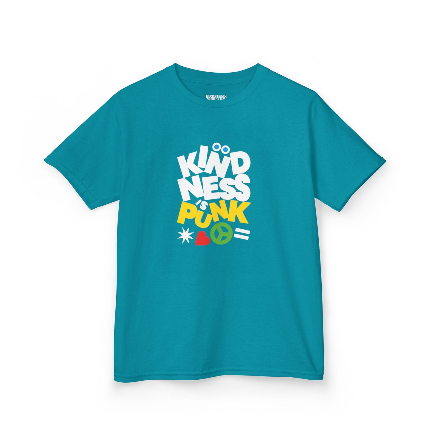 Peace, Love, and Punk Kid's T-shirt - by Favio Moreno