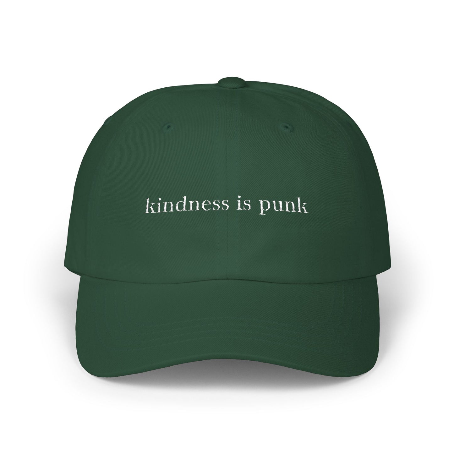 Kindness Is Punk Embroidered Dad Cap