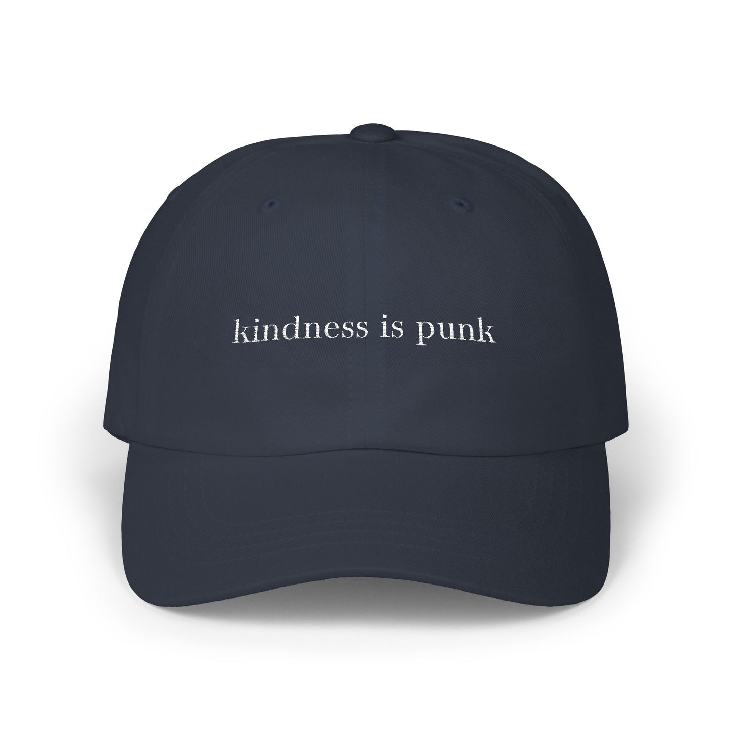 Kindness Is Punk Embroidered Dad Cap