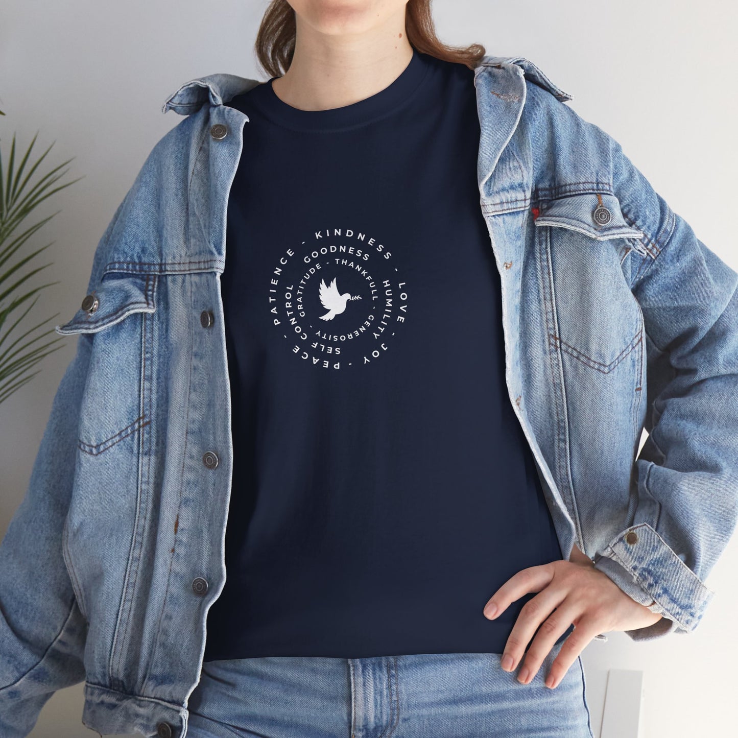 Peace Dove Circle Graphic Tee — "Be Kind To One Another"