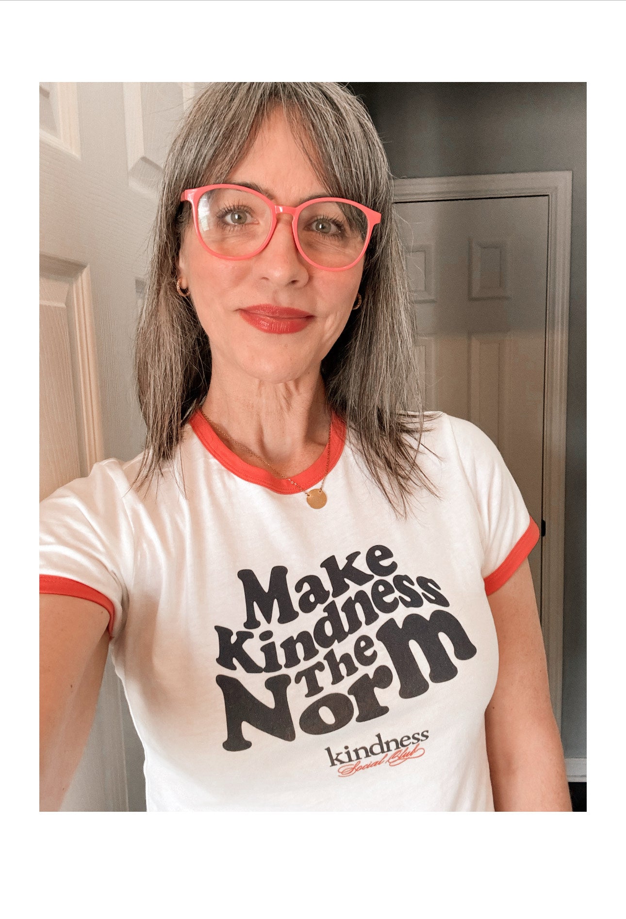 Make Kindness the Norm Vintage Style Ringer Mini Tee