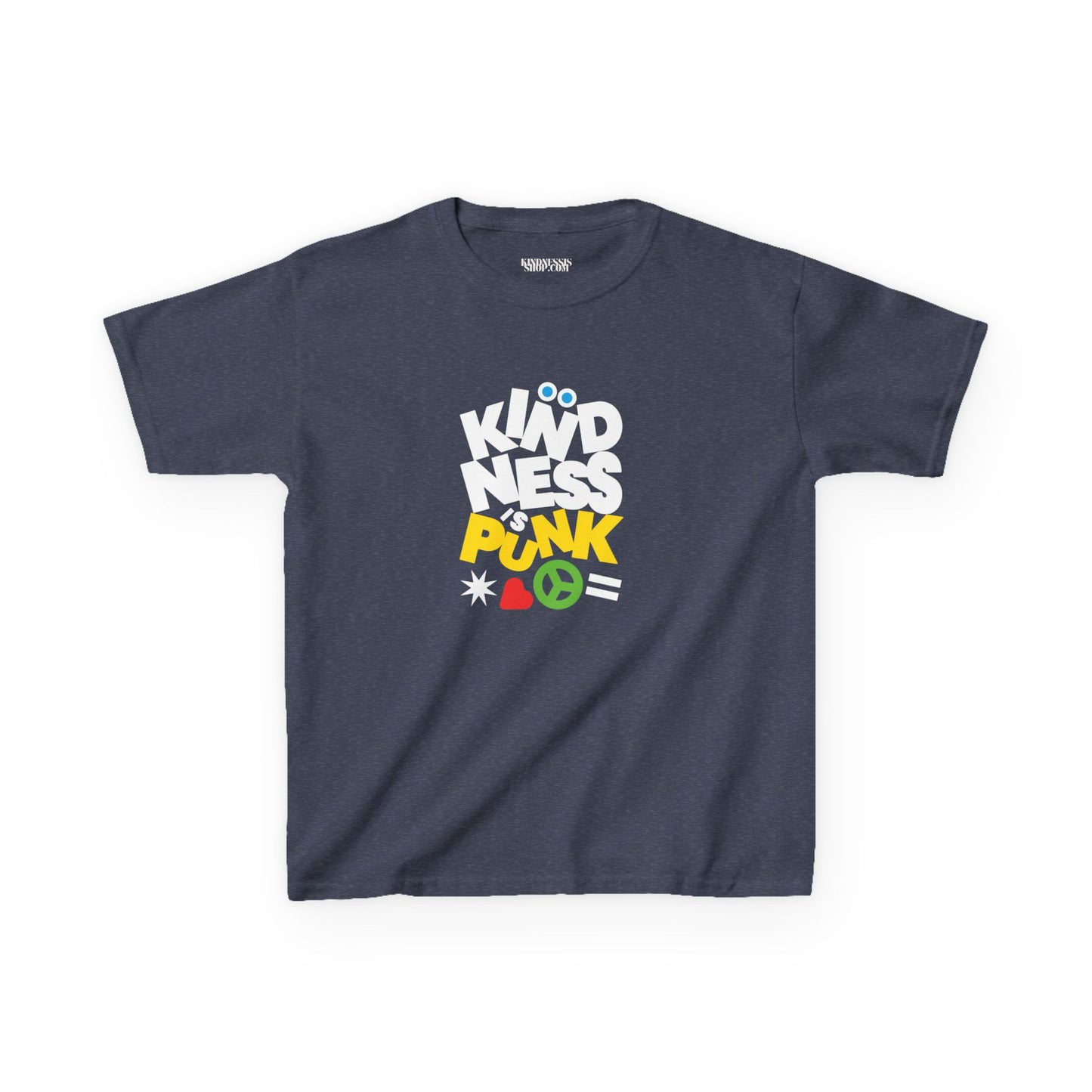 Peace, Love, and Punk Kid's T-shirt - by Favio Moreno
