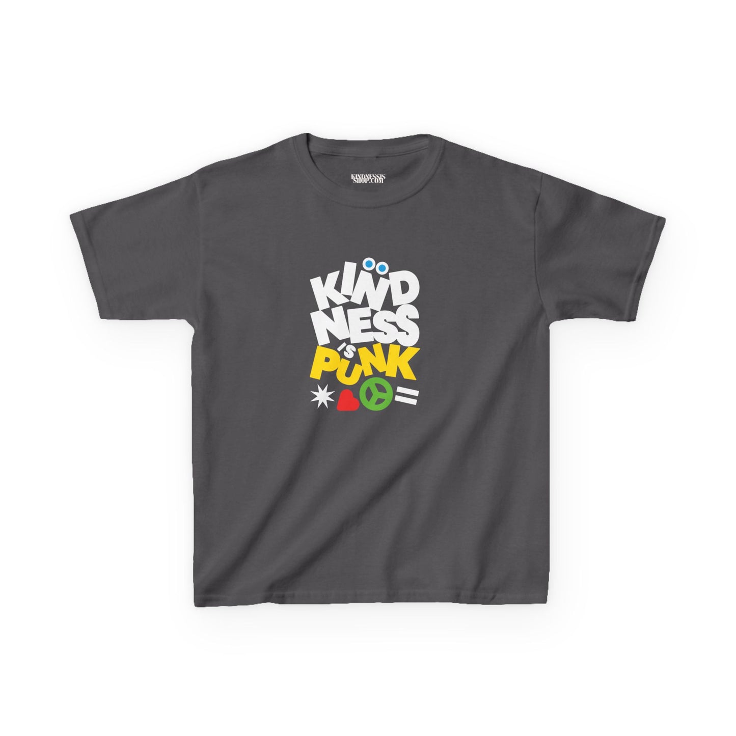 Peace, Love, and Punk Kid's T-shirt - by Favio Moreno