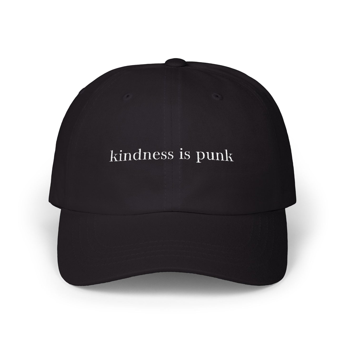 Kindness Is Punk Embroidered Dad Cap