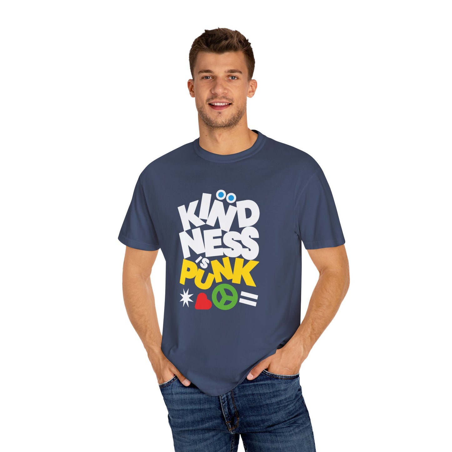 Peace, Love, and Punk T-shirt by Favio Moreno
