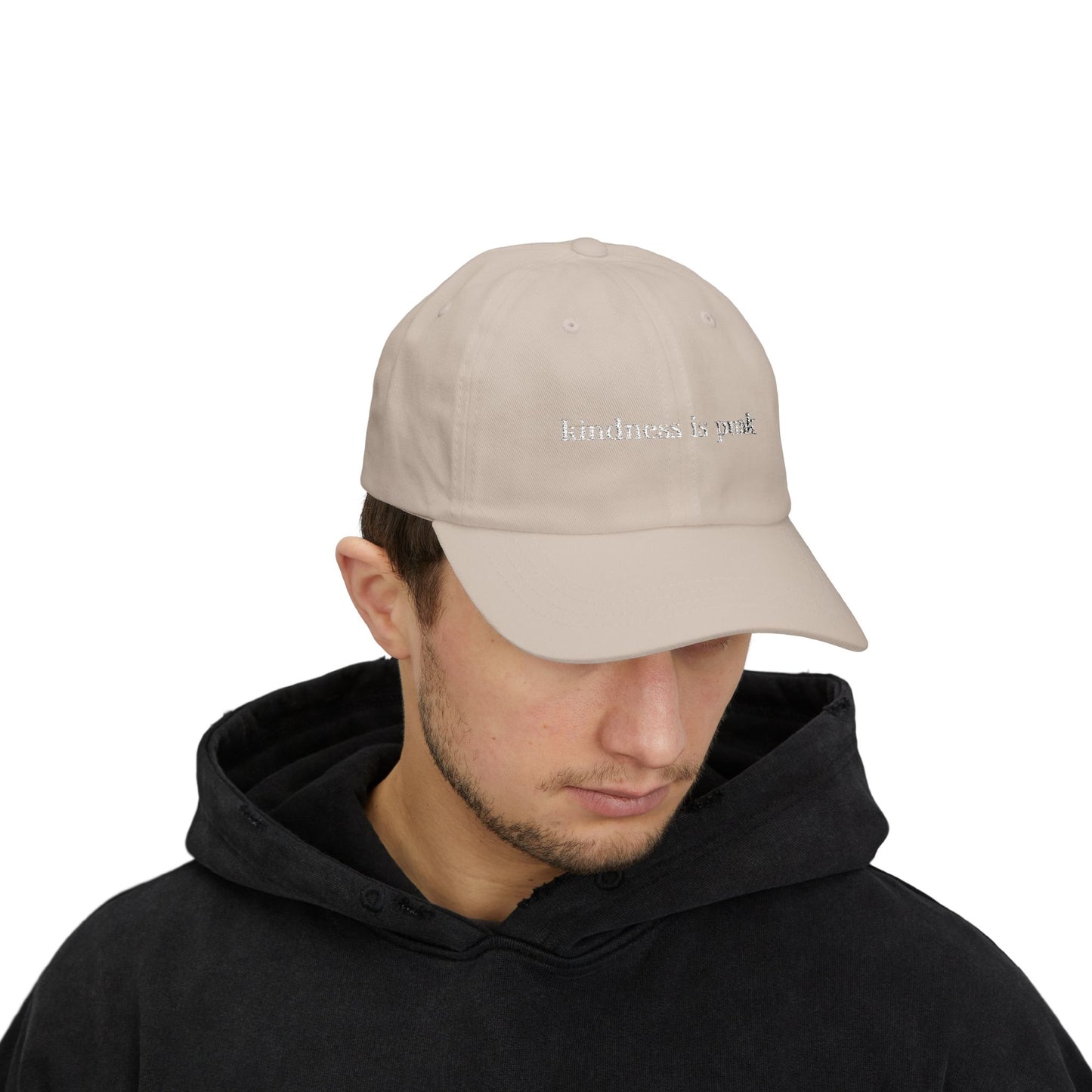 Kindness Is Punk Embroidered Dad Cap