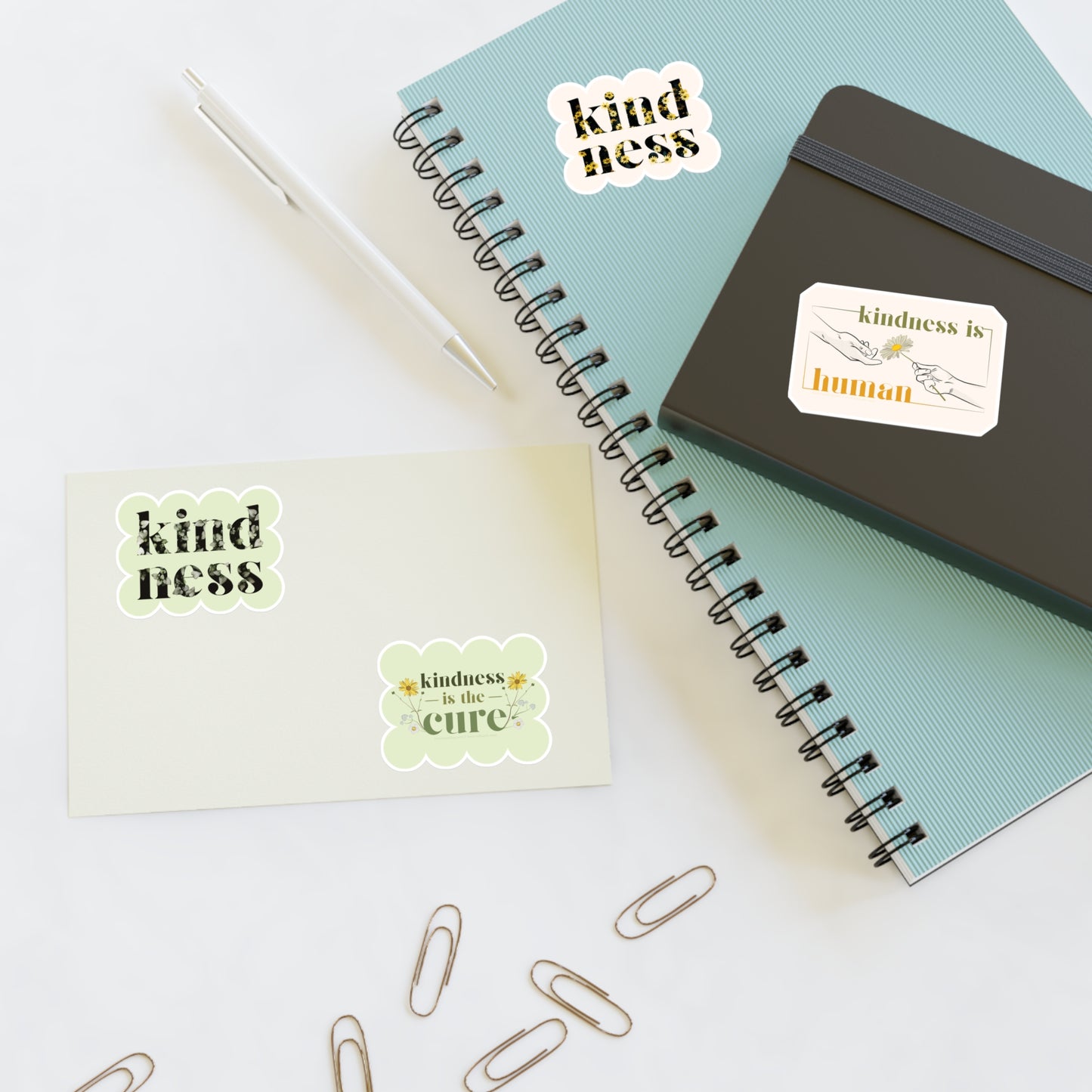 Kindness Sticker Sheet — By: AMR - In Bloom, Heirloom, Daisy, The Cure