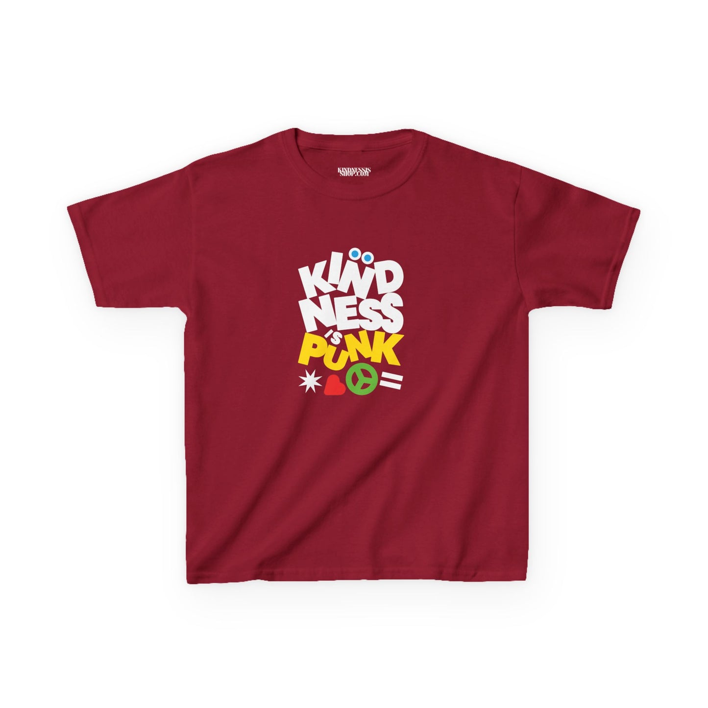 Peace, Love, and Punk Kid's T-shirt - by Favio Moreno