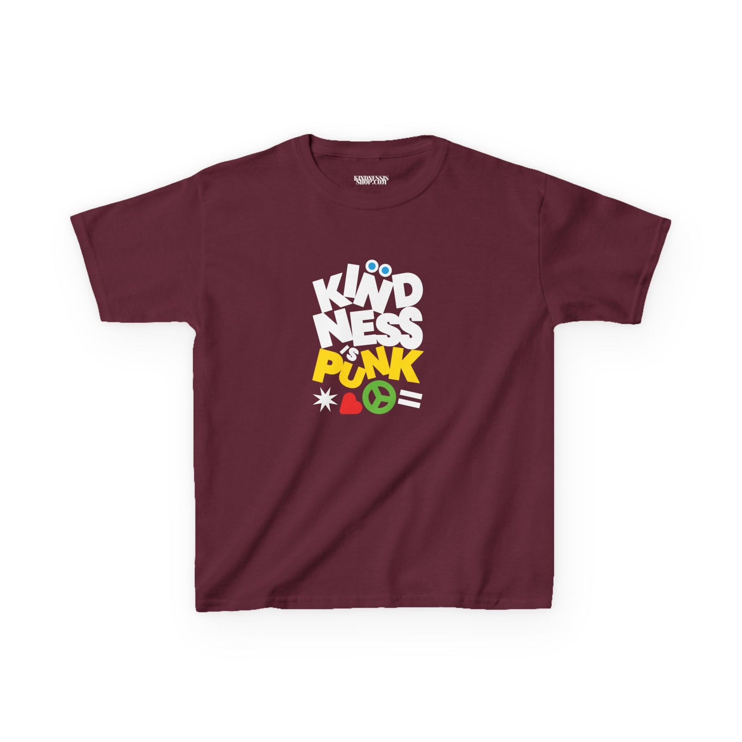 Peace, Love, and Punk Kid's T-shirt - by Favio Moreno