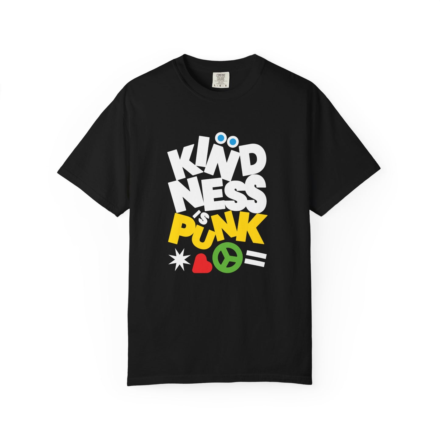 Peace, Love, and Punk T-shirt by Favio Moreno