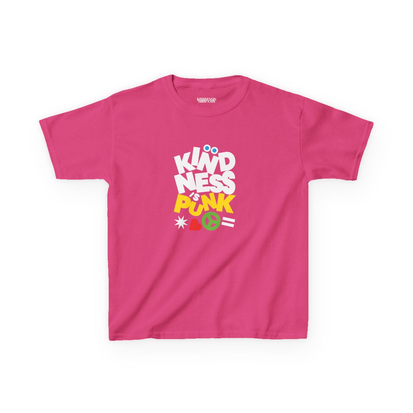 Peace, Love, and Punk Kid's T-shirt - by Favio Moreno