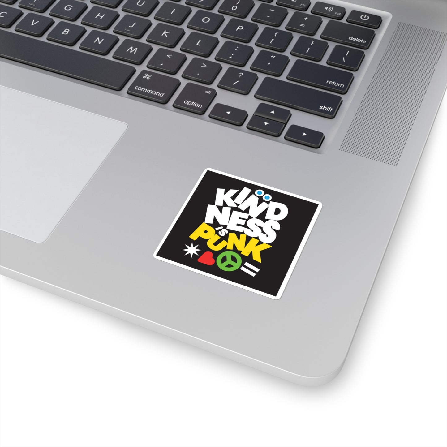 Peace, Love, and Punk Sticker by Favio Moreno