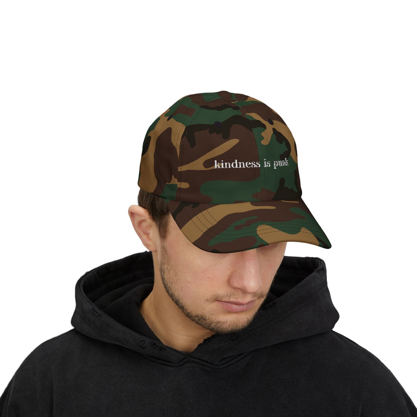 Kindness Is Punk Embroidered Dad Cap