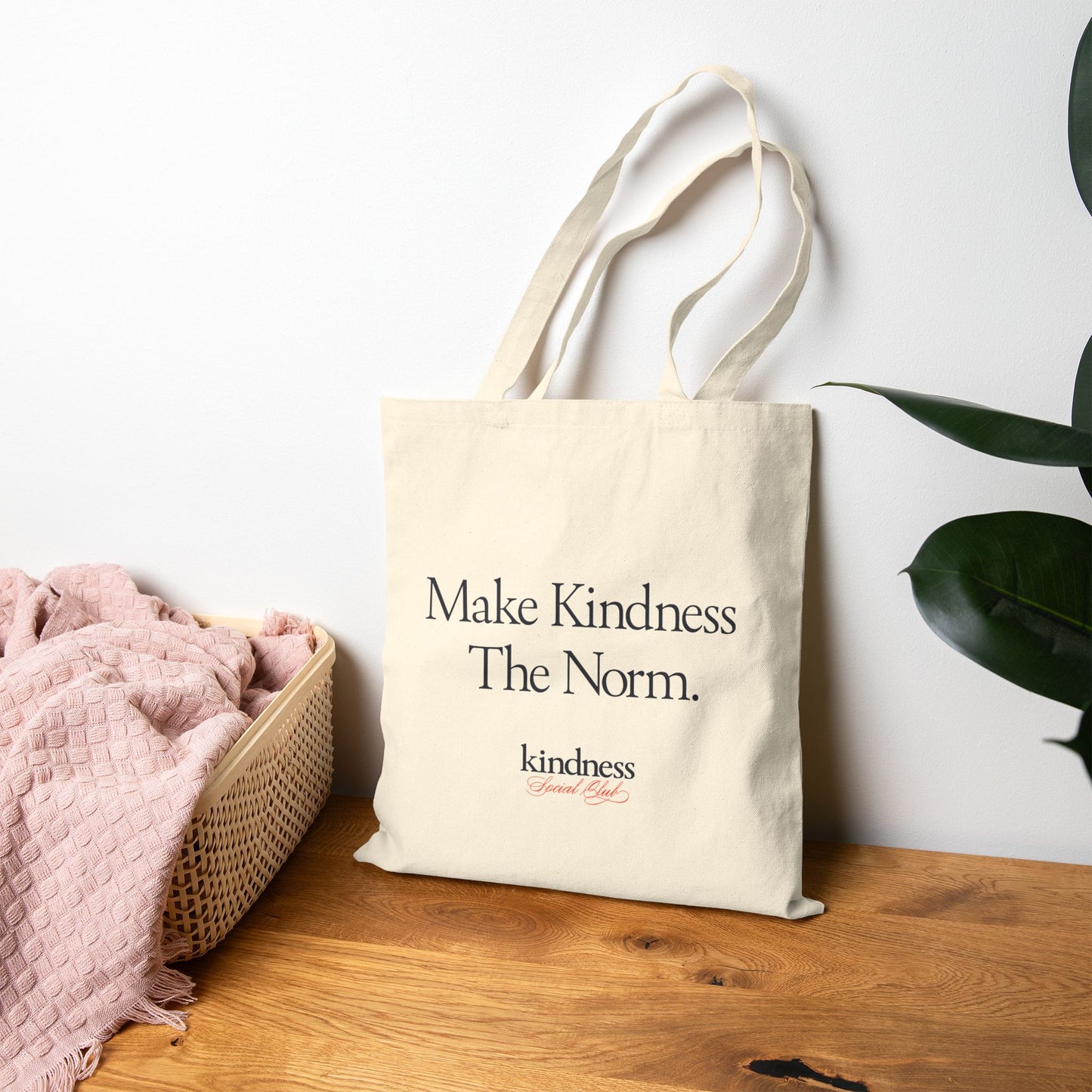 Make Kindness the Norm Canvas Tote - By: Favio Moreno (Reg) (KSC)