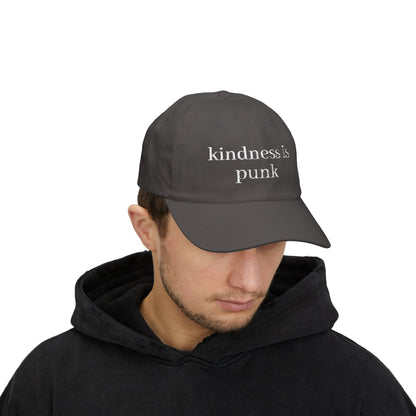 Kindness Is Punk  Embroidered Dad Cap