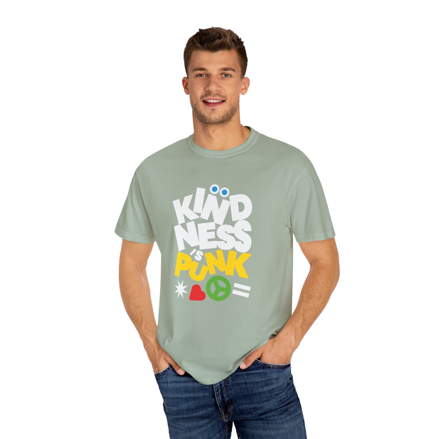 Peace, Love, and Punk T-shirt by Favio Moreno