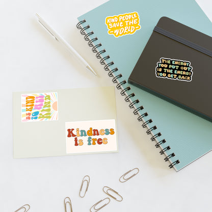 Retro Kindness Sticker Sheet of Four