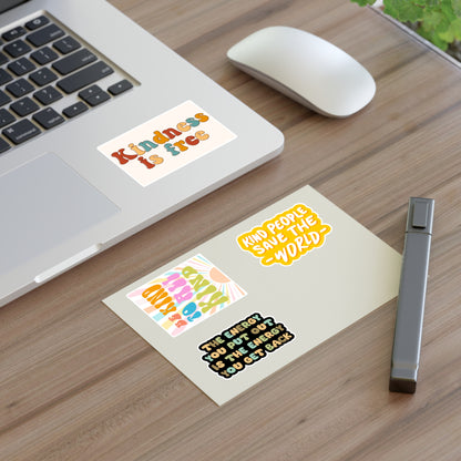 Retro Kindness Sticker Sheet of Four