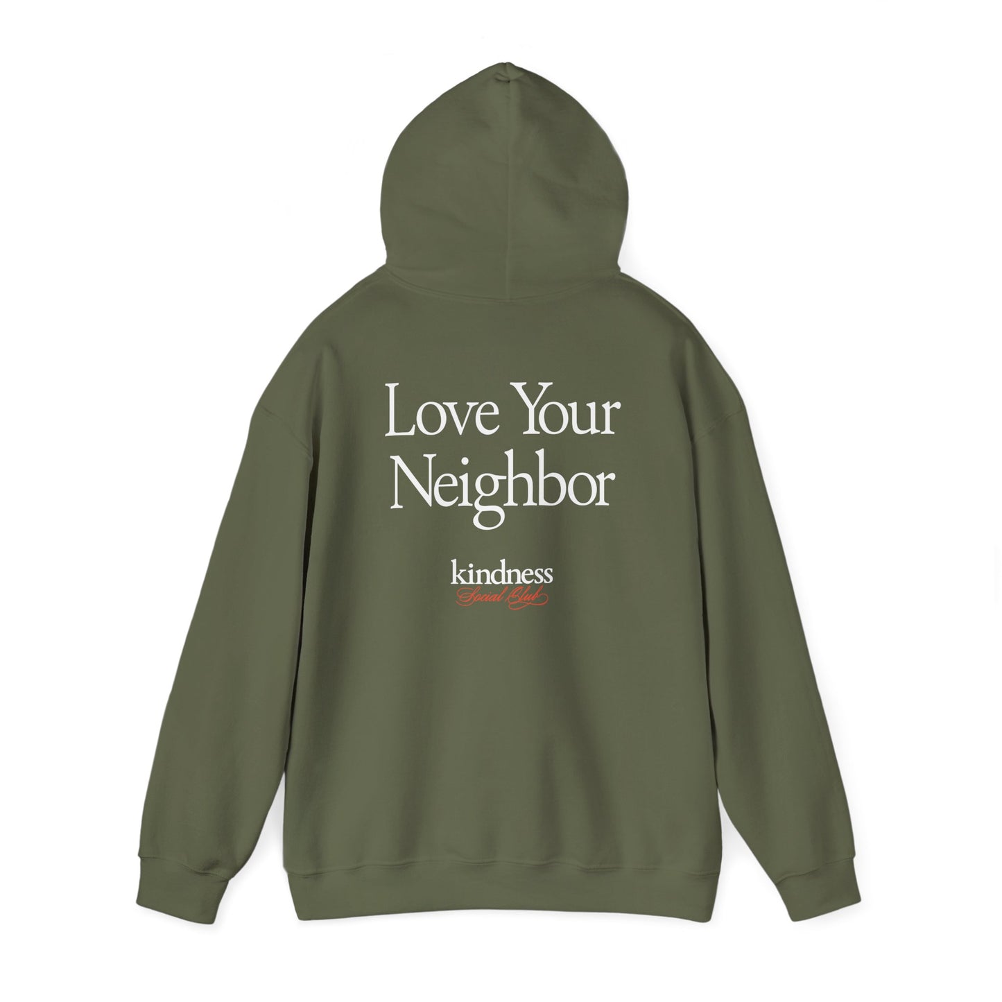 Love your Neighbor - By: Favio Moreno - Unisex Adult Hoodie (KSC, Reg, Rich)