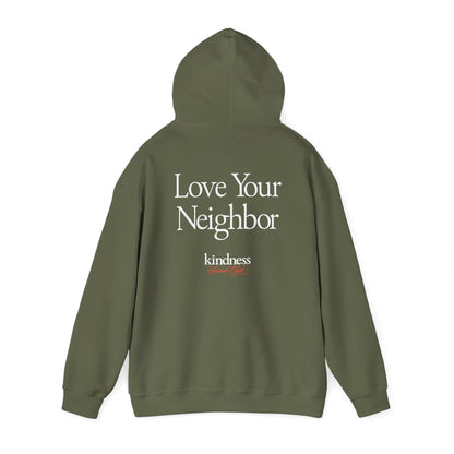 Love your Neighbor - By: Favio Moreno - Unisex Adult Hoodie (KSC, Reg, Rich)