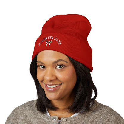 Kindness Club Varsity Embroidered Beanie