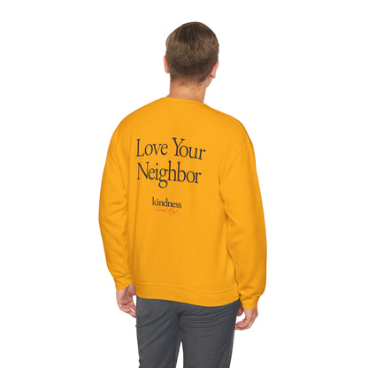 Love your Neighbor - By: Favio Moreno - Unisex Crew Sweatshirt (KSC, Reg, Light)