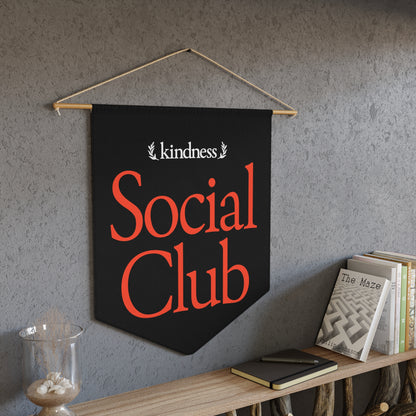 Kindness Social Club – By: Favio Moreno - Varsity Pennant Black