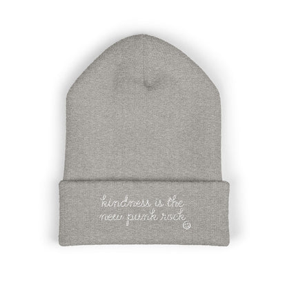 "Kindness Is The New Punk Rock" Embroidered Beanie