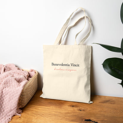 Kindness Conquers By: Favio Moreno (KSC) Canvas Tote