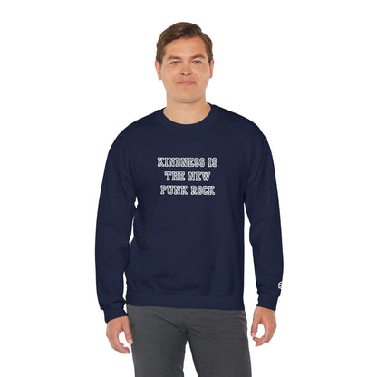 B-Side Rebel (Kindness is Punk) - Varsity Embroidered Crewneck Sweatshirt