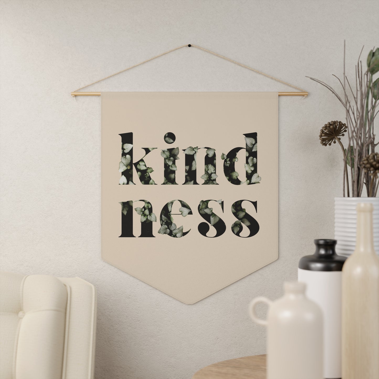 Heirloom Kindness Floral Pennant - By: AMR