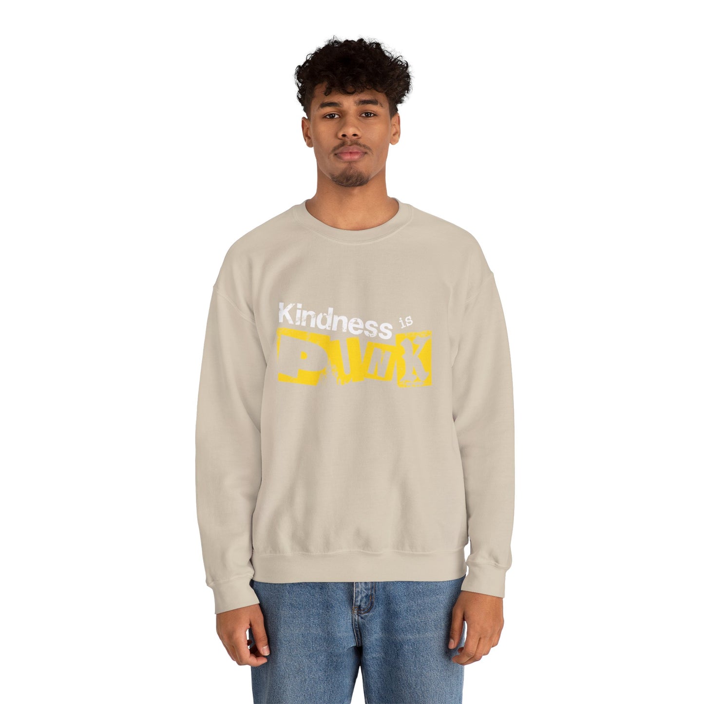 Yellow Signal Crewneck Sweatshirt by Favio Moreno