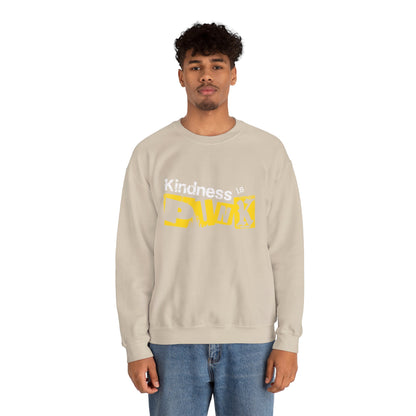 Yellow Signal Crewneck Sweatshirt by Favio Moreno