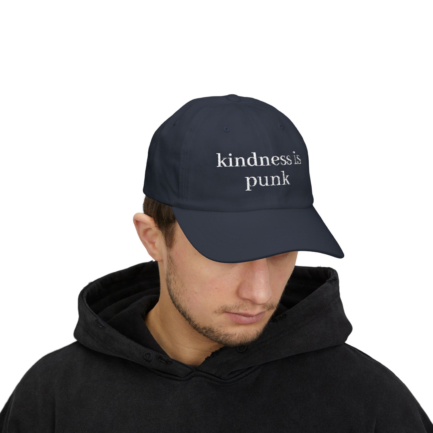 Kindness Is Punk  Embroidered Dad Cap