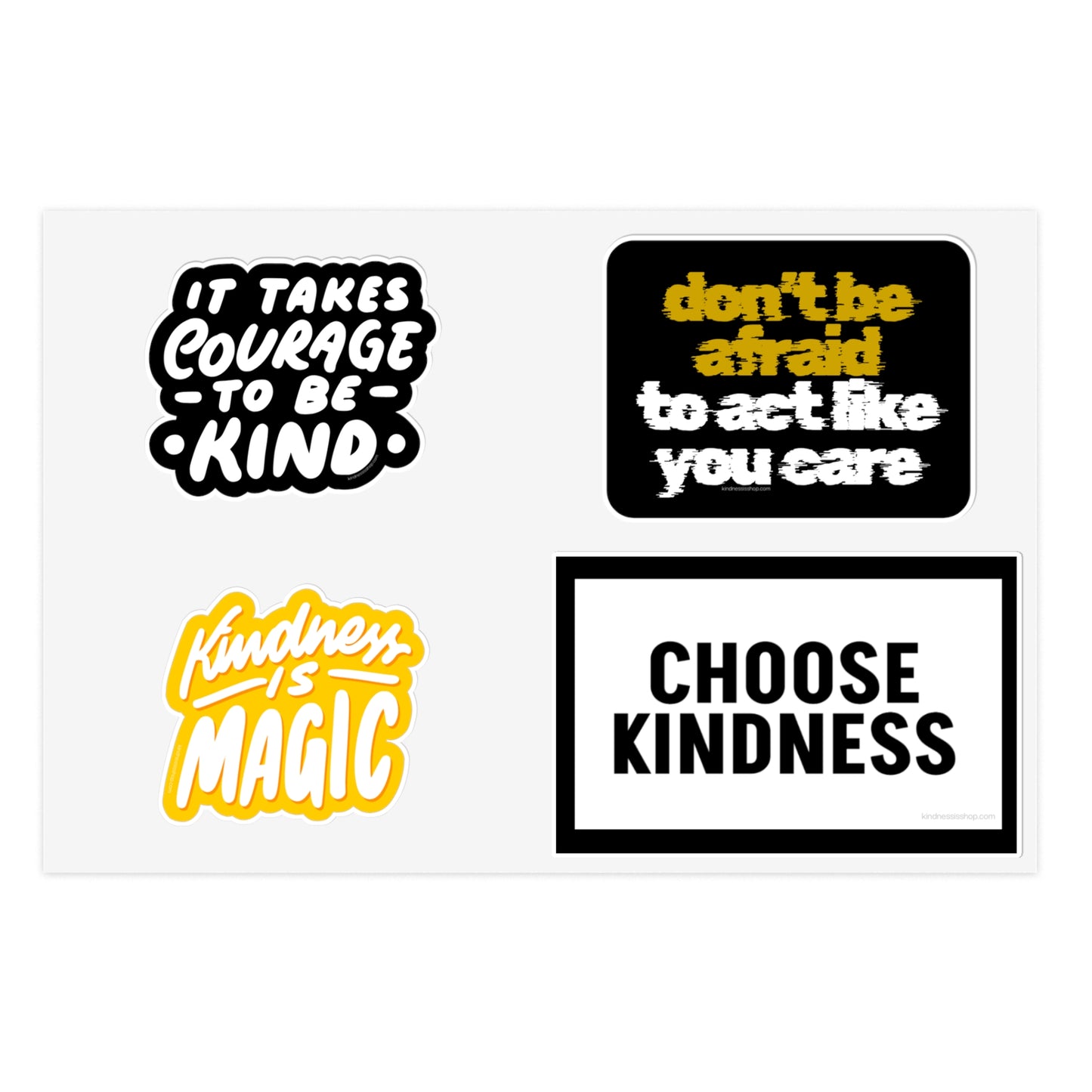 Choose Kindness Sticker Sheet — Inspirational Kindness Quotes Pack