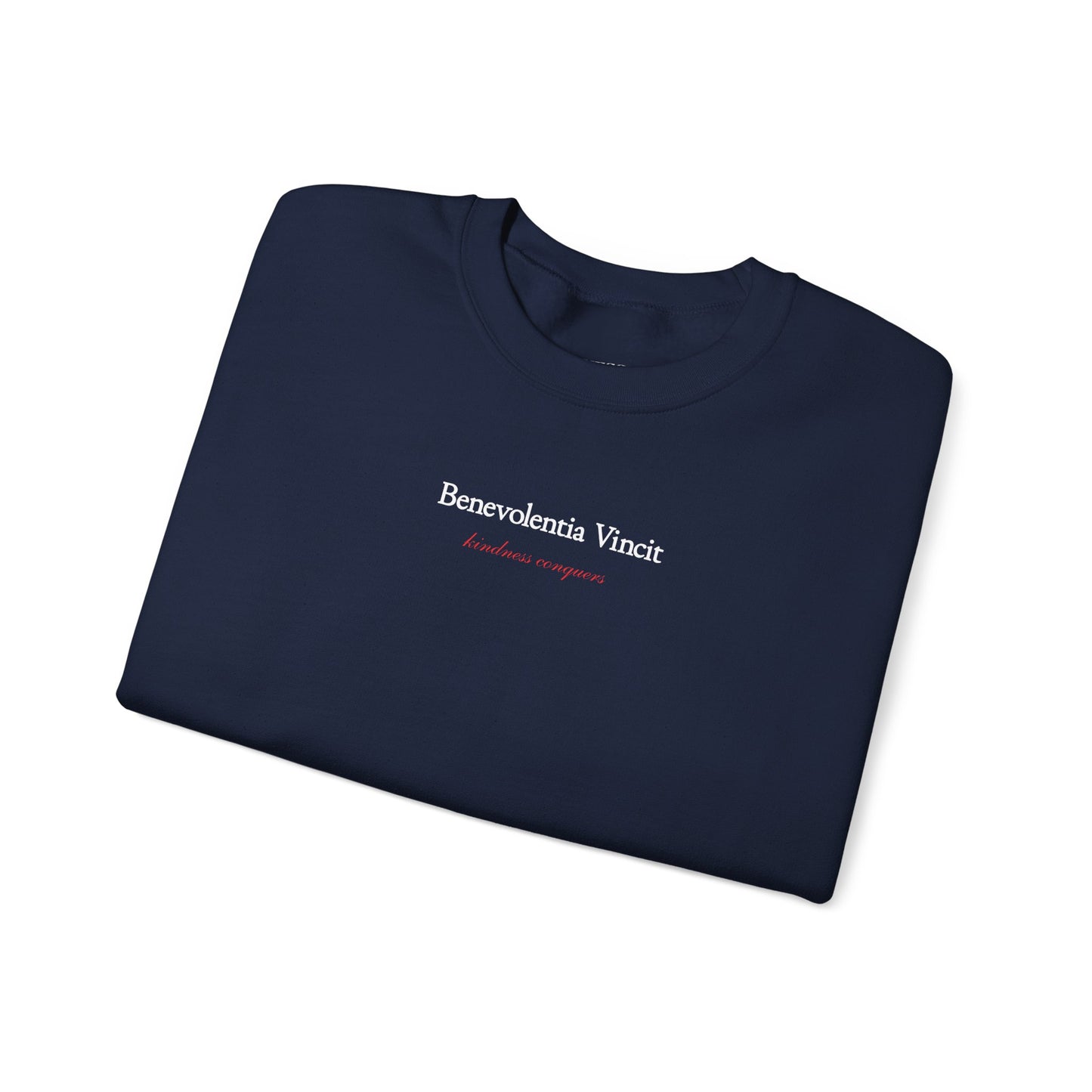 Kindness Conquers Unisex Crew Sweatshirt By: Favio Moreno (KSC Rich)