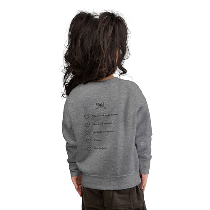 Kindness Club Toddler Sweatshirt
