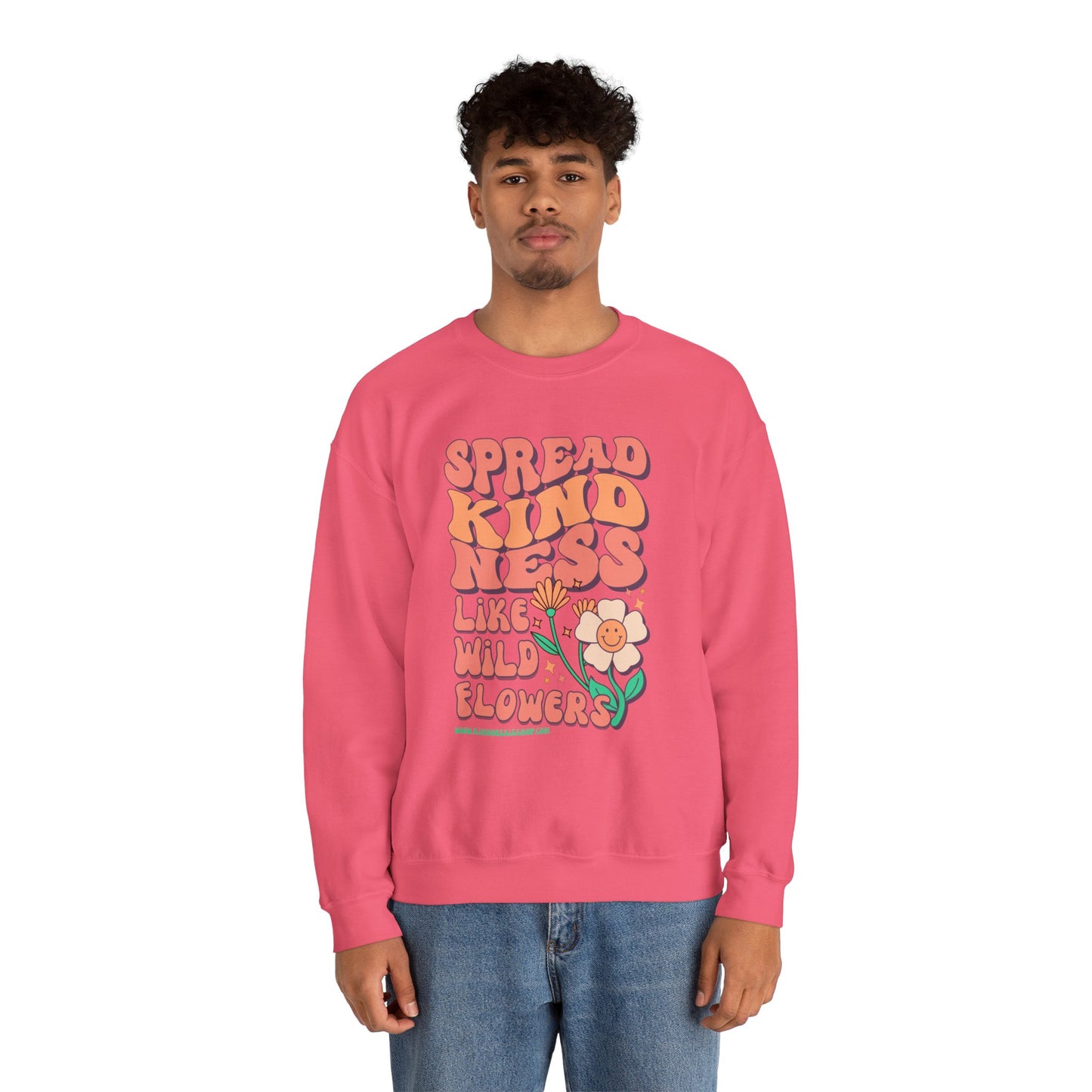 Spread Kindness Like Wildflowers Crewneck Sweatshirt