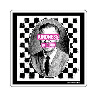 Unlikely Rebel Checkered Edition (Pink) 3" Die-Cut Sticker