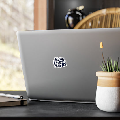 Make Kindness the Norm (Wavy) Sticker — 3x4 & 4x6 Vinyl Decal/Sticker