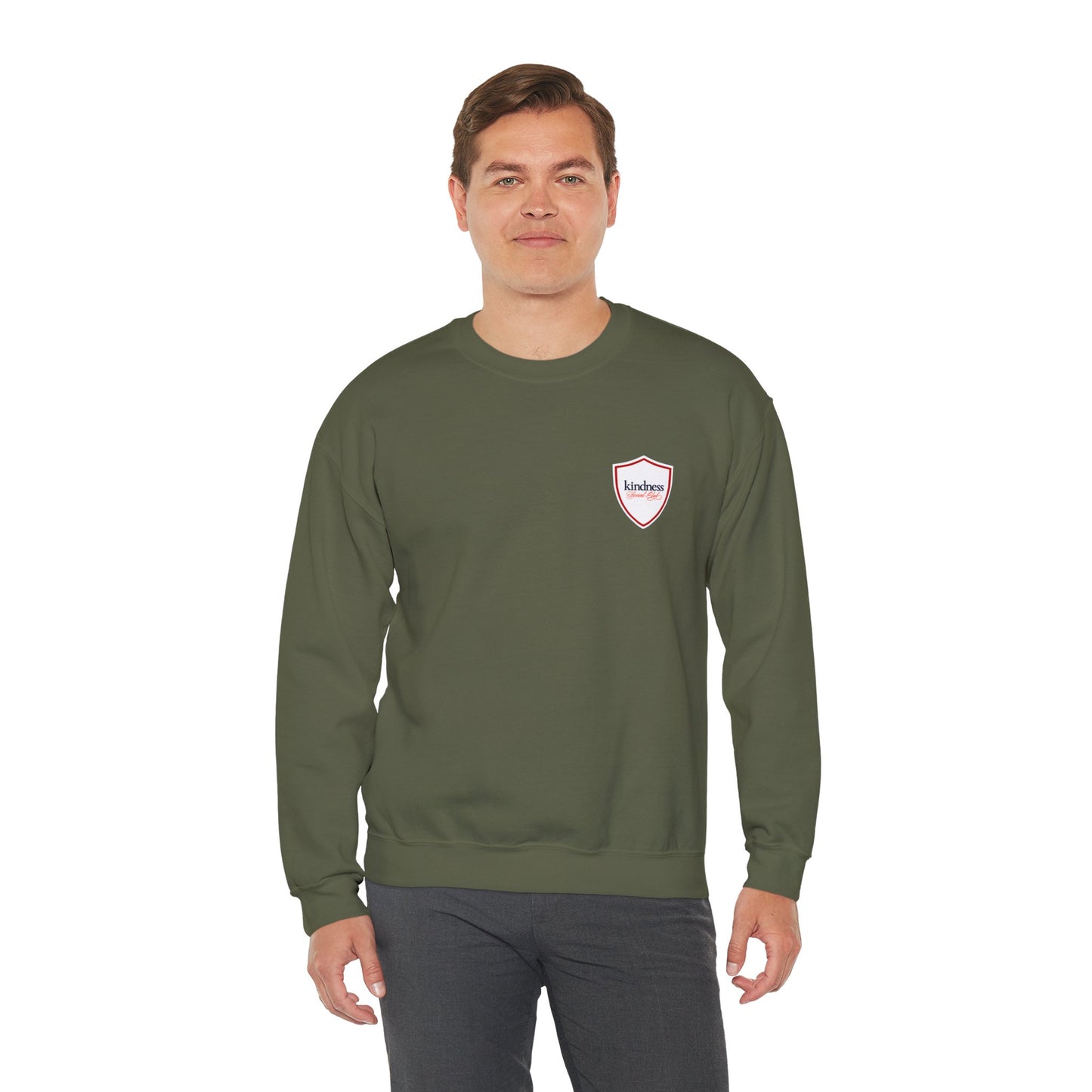 Make Kindness The Norm Unisex Crew Sweatshirt (Reg KSC Rich) - By: Favio Moreno