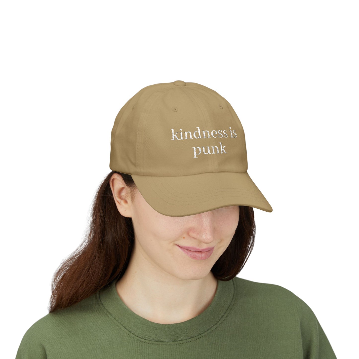 Kindness Is Punk  Embroidered Dad Cap